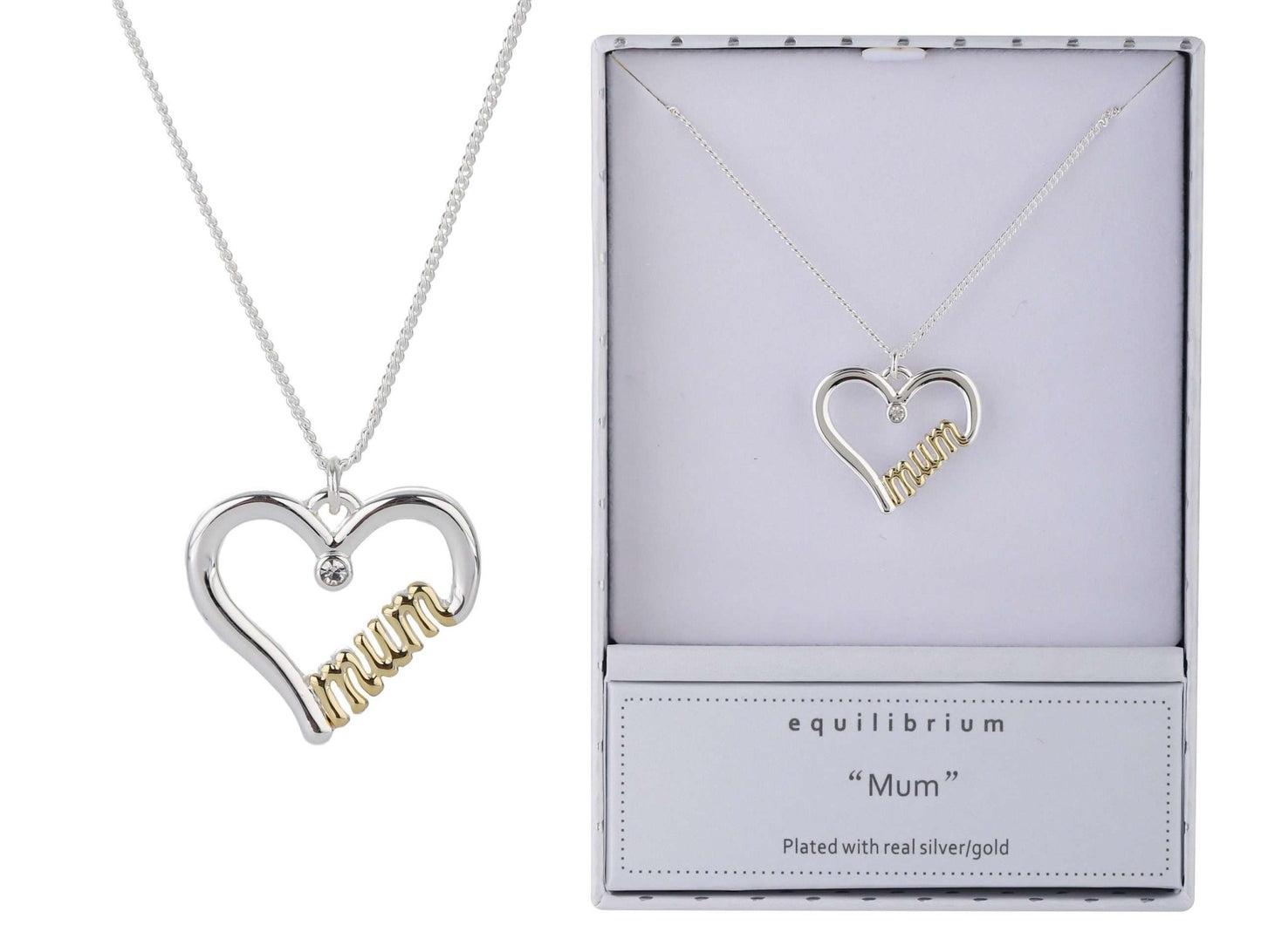 Equilibrium Mum Necklace Two Toned - MarshallsHealthShop