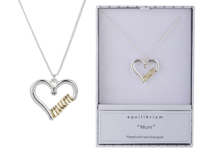 Equilibrium Mum Necklace Two Toned - MarshallsHealthShop