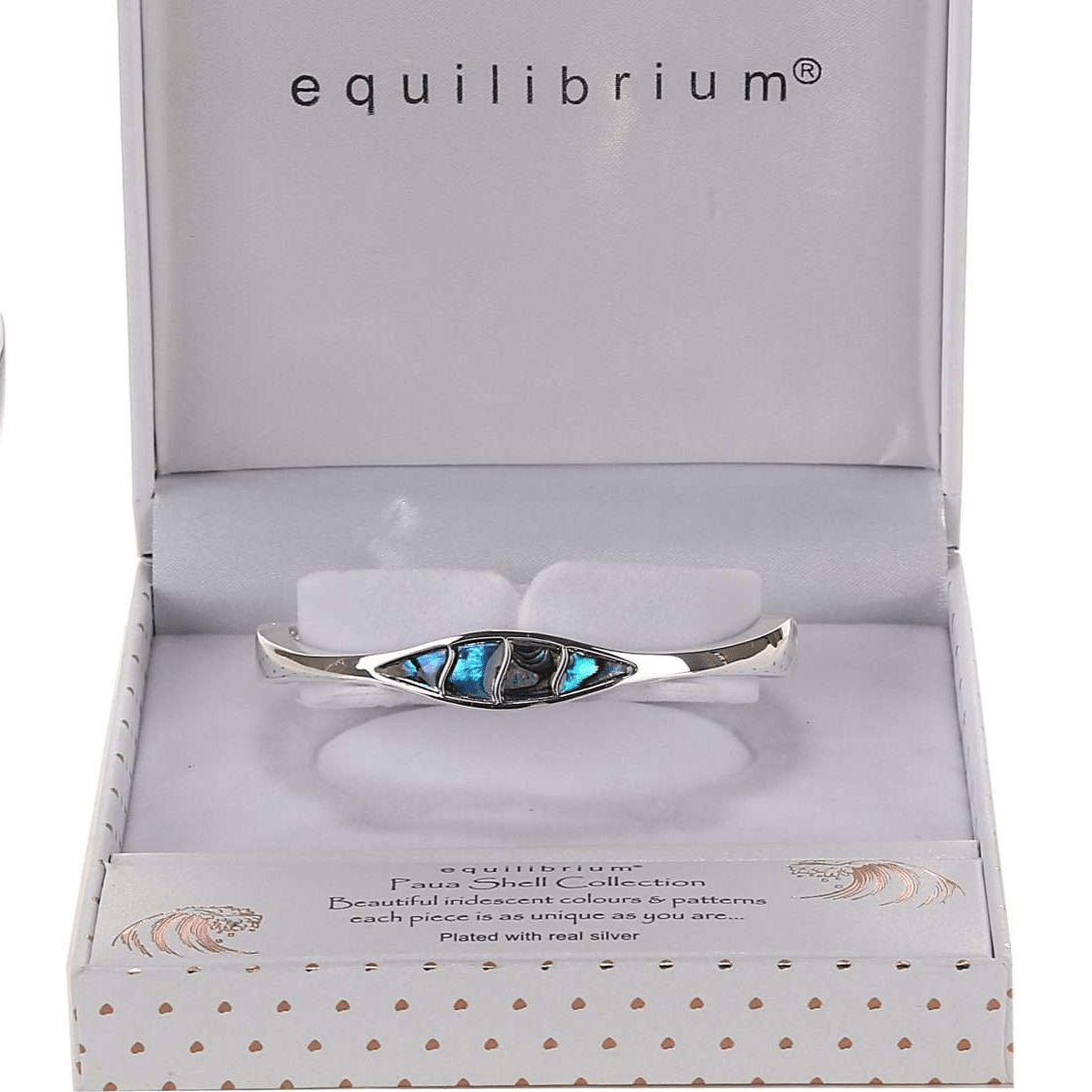 Equilibrium Paua Shell Modern Bangle - MarshallsHealthShop