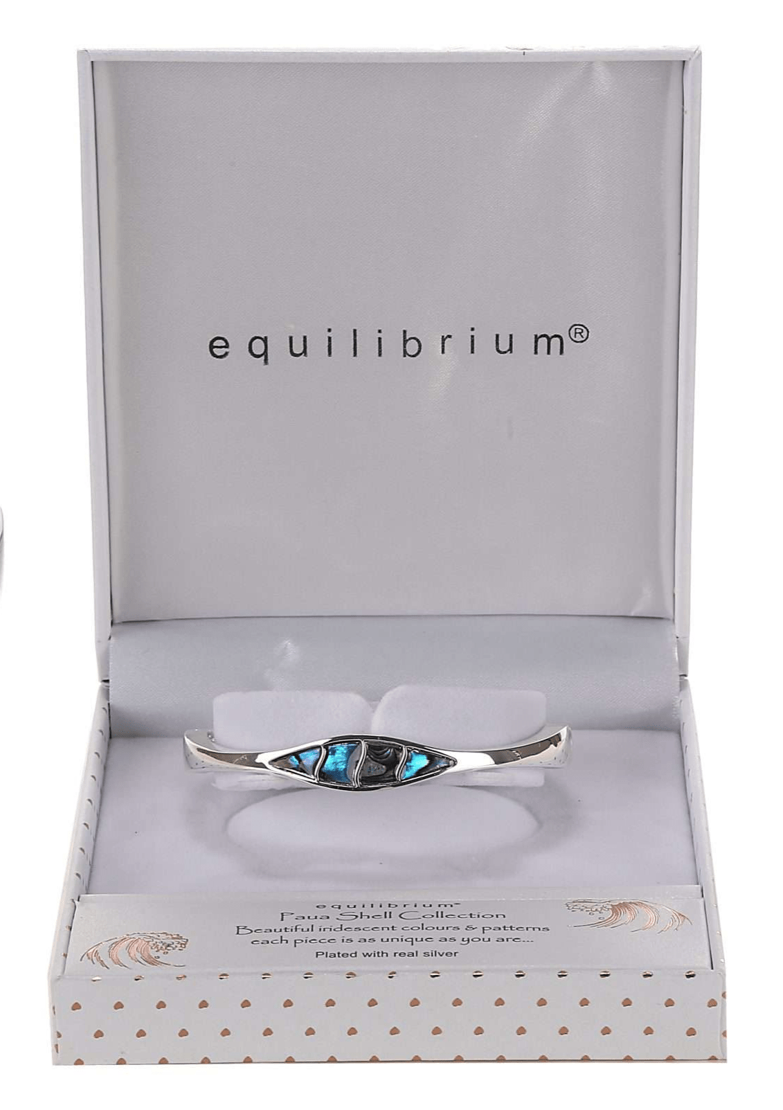 Equilibrium Paua Shell Modern Bangle - MarshallsHealthShop
