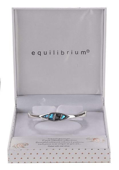 Equilibrium Paua Shell Modern Bangle - MarshallsHealthShop