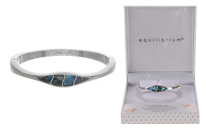 Equilibrium Paua Shell Modern Bangle - MarshallsHealthShop