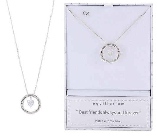 Equilibrium Silver Plated Sentiments Necklace Best Friends
1st Stop, Marshall's Health Shop, Gift Shop!

SKU: 4043