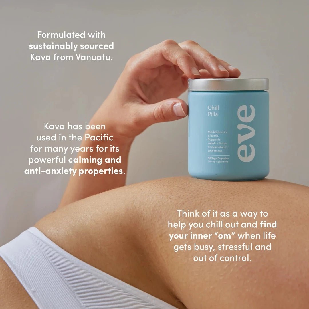 If you?re part of ?generation burnout? and feeling the effects of modern-day stressors, quick and easy mood support sounds pretty great, right?  Chill Pills can be taken up to three times a day, on hand whenever a jittery mood arises. If you find the worries of the day are hanging around a little more potently at bed time, Chill Pills taken in the evening can calm the body into a state of ease to aid in a restful sleep.