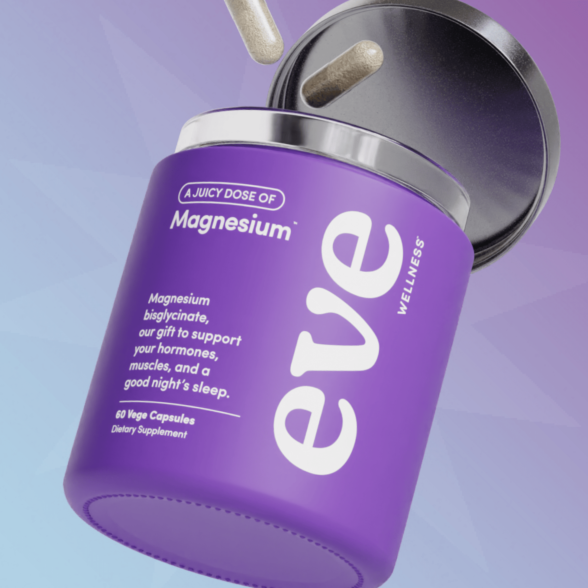 EVE Wellness Juicy Dose Magnesium 60 Caps - MarshallsHealthShop
