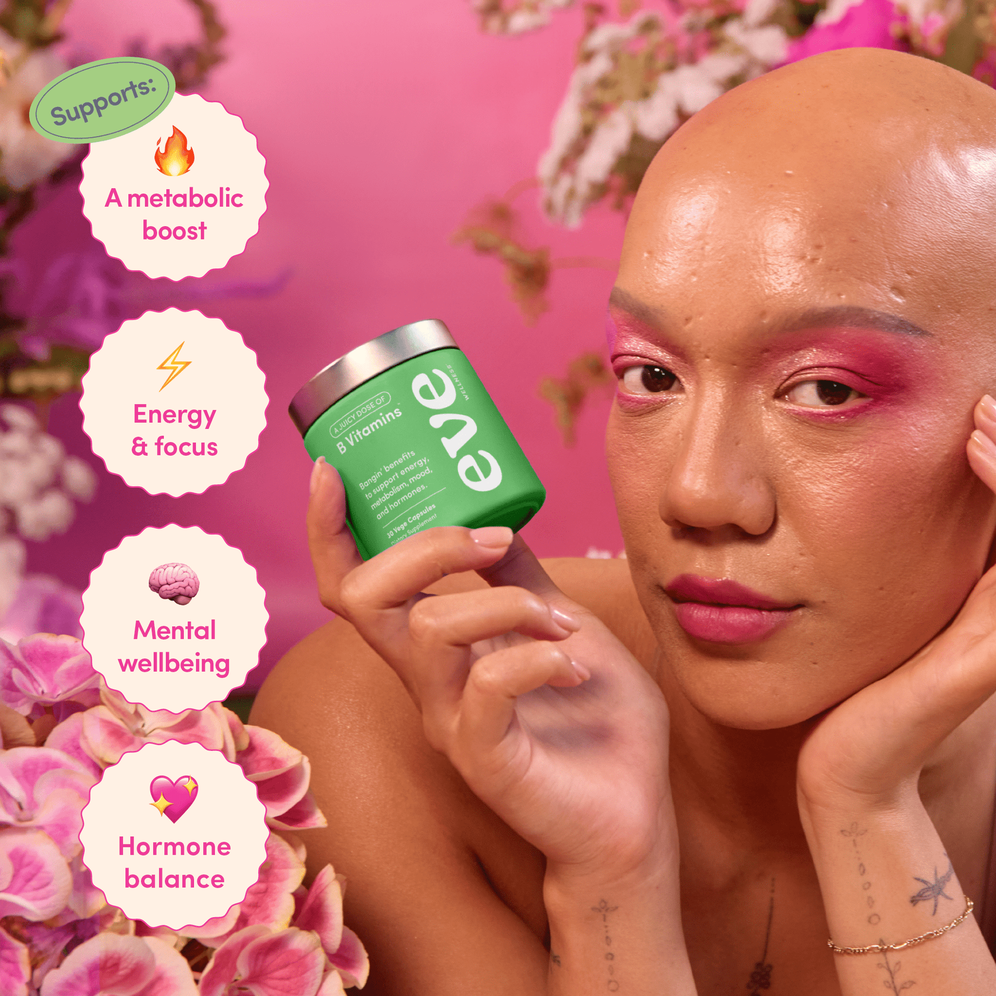 EVE Wellnesss Juicy Dose B Vitamins 30 Caps - MarshallsHealthShop