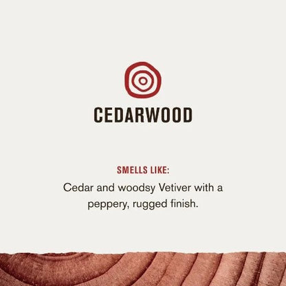Every Man Jack Deodorant Cedarwood 85g 1st Stop, Marshall's Health Shop!  Spicy Cedar. Earthy vetiver. A hint of Bergamot. Cedarwood is the clear choice for today’s outdoor inspired man looking to step up his men’s care game.  Stink less, feel fresh. Experience the all-day odor protection of our aluminum free deodorant, made with clean ingredients & insanely fresh scents.