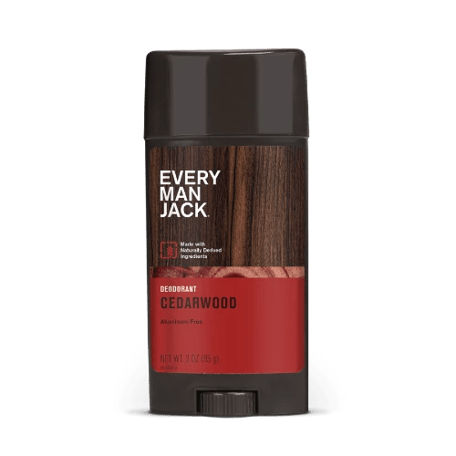 Every Man Jack Deodorant Cedarwood 85g 1st Stop, Marshall's Health Shop!  Spicy Cedar. Earthy vetiver. A hint of Bergamot. Cedarwood is the clear choice for today’s outdoor inspired man looking to step up his men’s care game.  Stink less, feel fresh. Experience the all-day odor protection of our aluminum free deodorant, made with clean ingredients & insanely fresh scents.