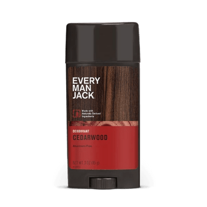 Every Man Jack Deodorant Cedarwood 85g 1st Stop, Marshall's Health Shop!  Spicy Cedar. Earthy vetiver. A hint of Bergamot. Cedarwood is the clear choice for today’s outdoor inspired man looking to step up his men’s care game.  Stink less, feel fresh. Experience the all-day odor protection of our aluminum free deodorant, made with clean ingredients & insanely fresh scents.