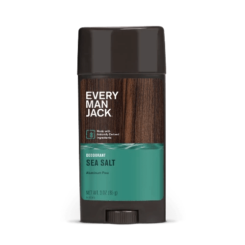Every Man Jack Deodorant Sea Salt 85g 1st Stop, Marshall's Health Shop!  On the list of freshest all-time scents, Sea Salt tops the charts. Sea Minerals and zesty Citrus combine to wake you up like a blast of morning ocean mist.  Stink less, feel fresh. Experience the all-day odor protection of our aluminium free deodorant, made with clean ingredients & insanely fresh scents.