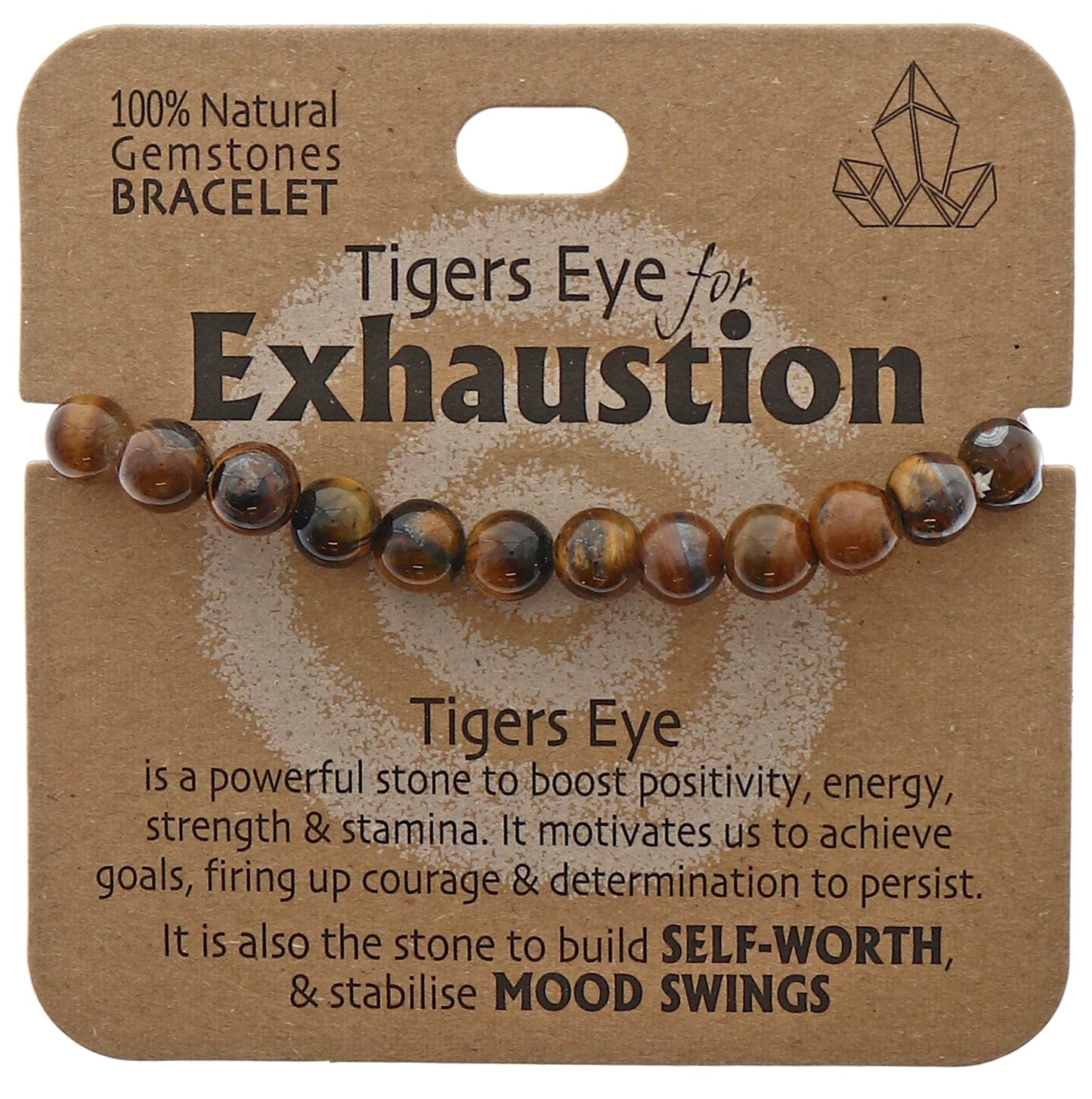 Exhaustion Bracelet Tigers Eye - MarshallsHealthShop