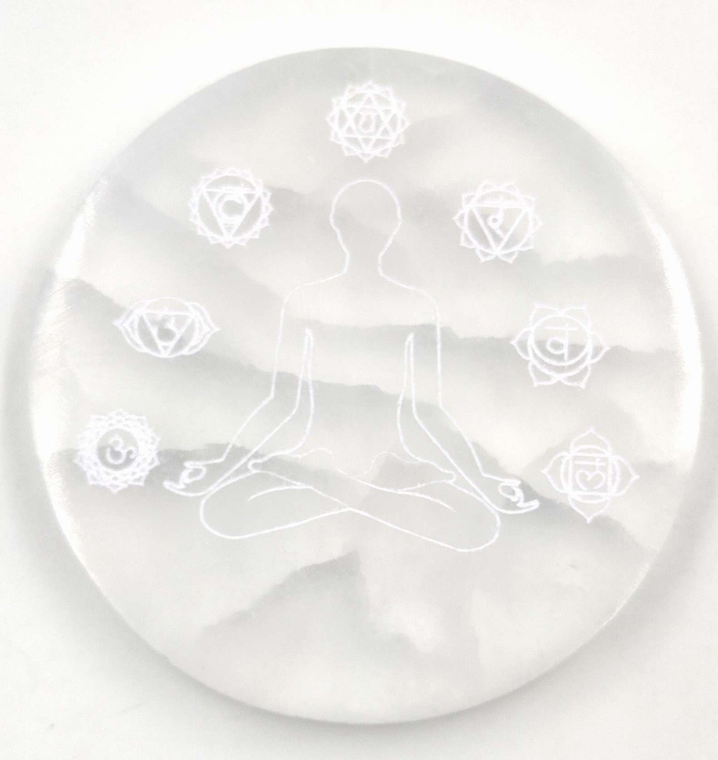 Selenite Meditation Disc