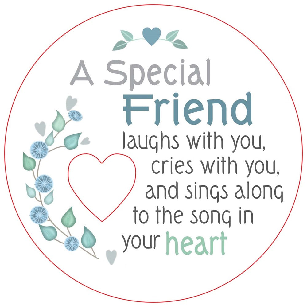 Special Friend Piece of My Heart Magnet
W:7 x D:7 cm - Magnet - 7 cm Diameter, MDF Magnets with Cut out Heart.

SKU: RCPHM04