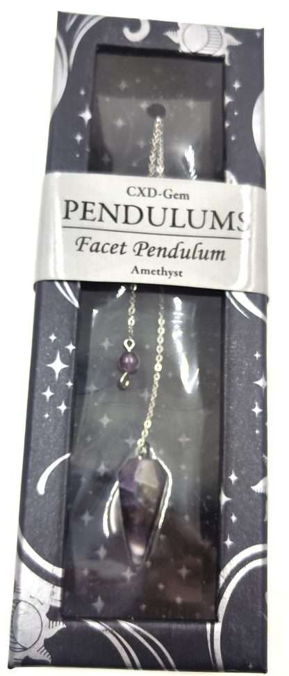 Facet Pendulum Amethyst - MarshallsHealthShop