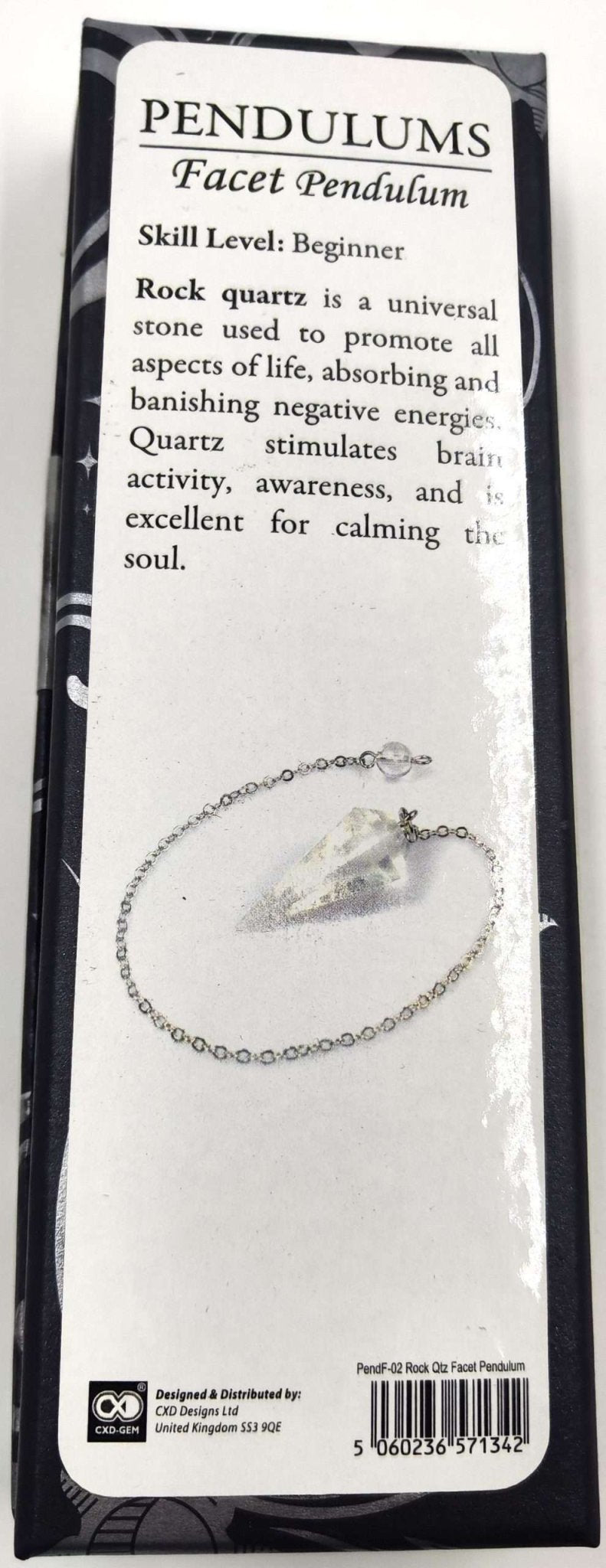 Facet Pendulum Clear Quartz - MarshallsHealthShop