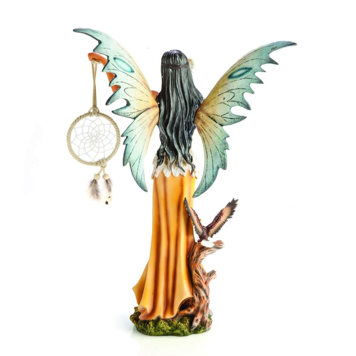 Fairy with Dreamcatcher/Eagle Companion Figurine - MarshallsHealthShop