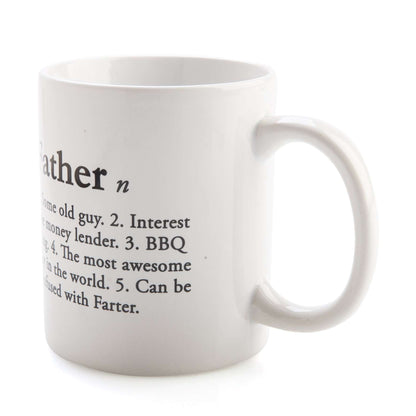 Father Definition Coffee Mug

The perfect gift to show dad that he’s the perfect mix of awesome and embarrassing
Classy but a little bit cheeky, just like dad
High quality ceramic coffee mug

8(L) x 8(W) x 9.50 (H) cm

1st Stop, Marshall's Health Shop, Gift Shop!

SKU: RO-COM/FD