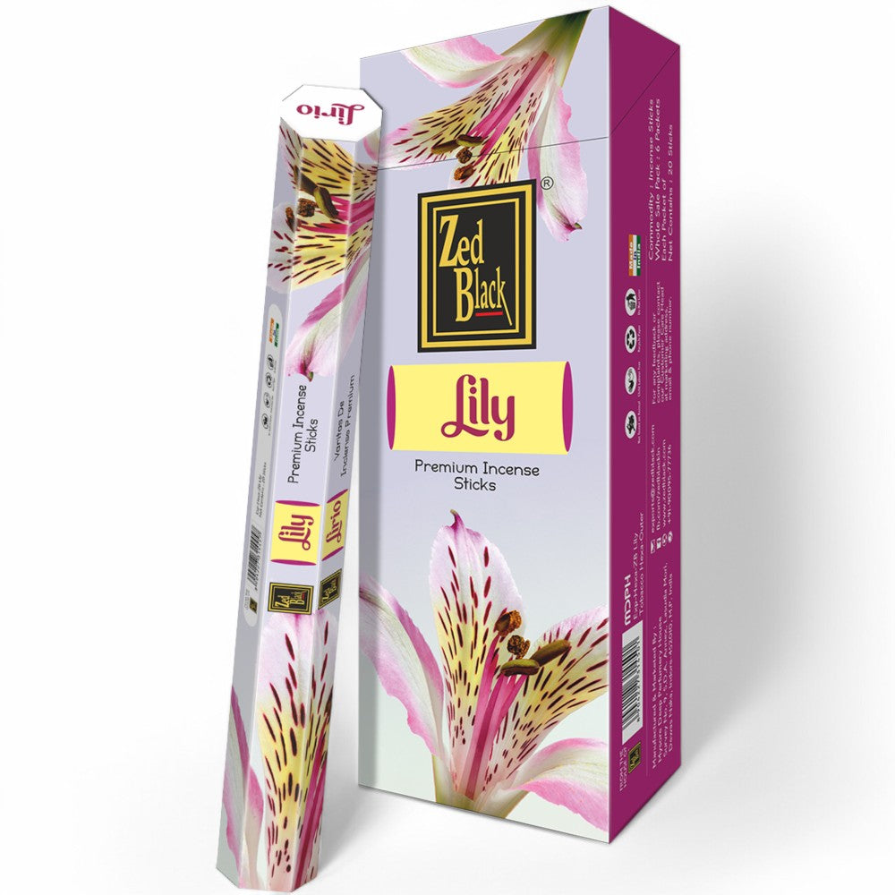 Zed Black Lily 20gm
Zed Black 20 gram Incense sticks are one of the most popular incense sticks, these are rolled and dipped into natural oils for a calming incense fragrance. You will enjoy these incense sticks as you would experience these fragrances from nature itself. Experience an absolutely soothing and positive aroma at your place by using these premium quality incense sticks.

1st Stop, Marshall's Health Shop, Gift Shop!

SKU: ZBLI20