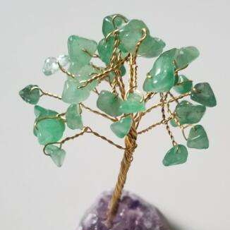 Gemstone Tree Crystal Base Aventurine