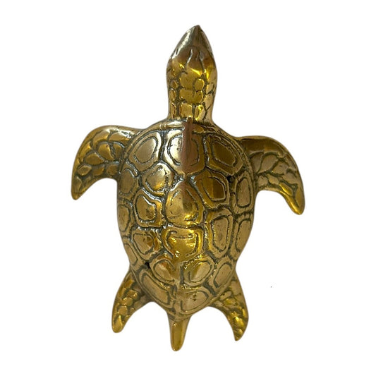 Turtle Brass
H:2.5 x W:6 x D:8 cm - Handcrafted from Brass. Celebrate calm and longevity with this beautifully handcrafted brass turtle. With its detailed shell pattern and warm golden tone, this piece brings a peaceful, coastal charm to your décor.

SKU: BITUR