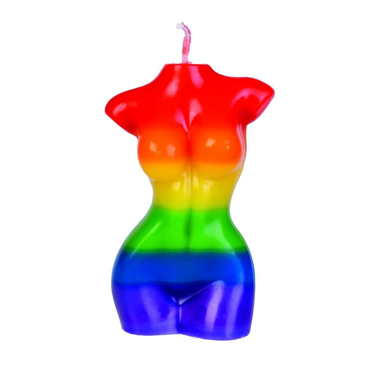 Female Body Candle Rainbow Pride - MarshallsHealthShop