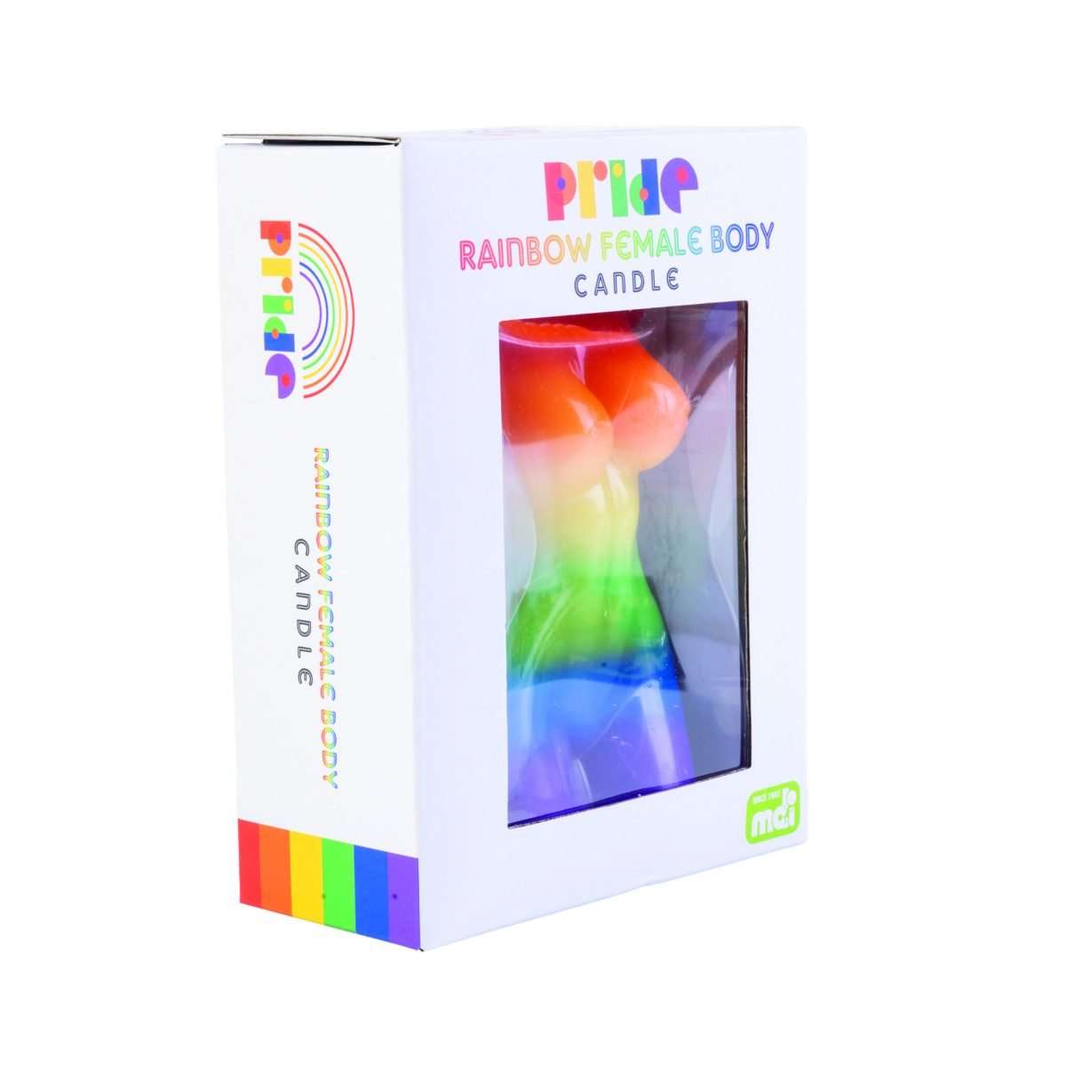 Female Body Candle Rainbow Pride - MarshallsHealthShop