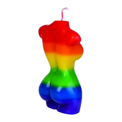 Female Body Candle Rainbow Pride - MarshallsHealthShop
