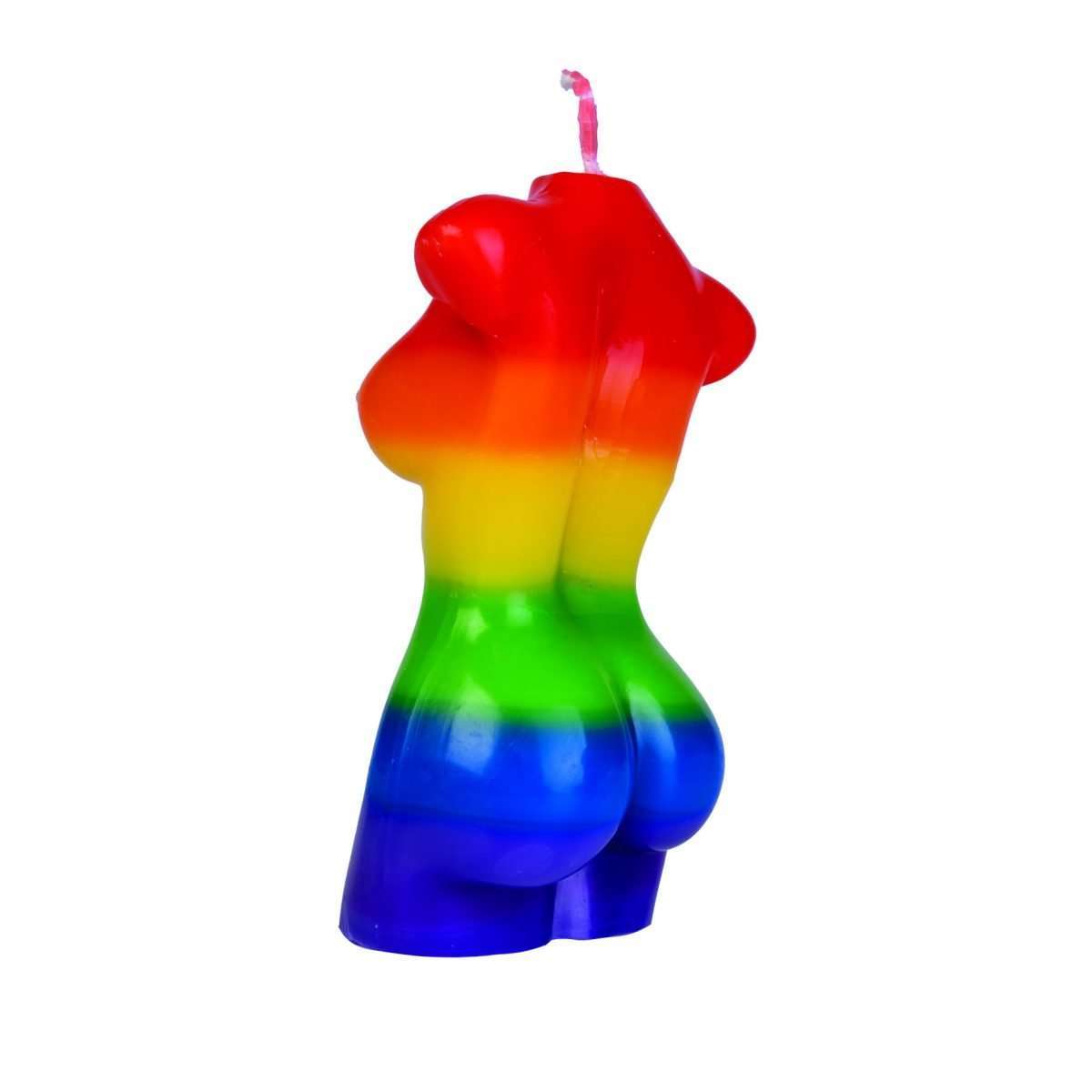 Female Body Candle Rainbow Pride - MarshallsHealthShop