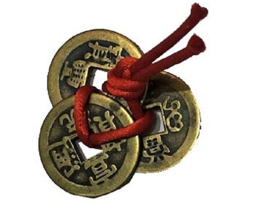 Feng Shui 3 Coin Set Brass - MarshallsHealthShop