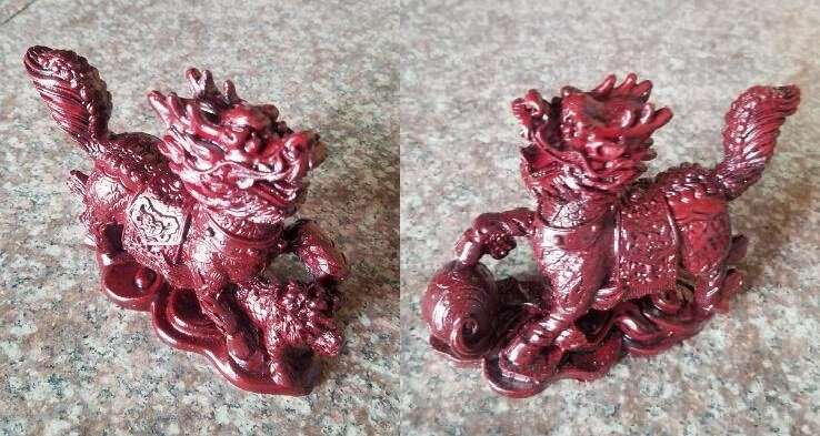 Feng Shui Lions Pair Red - 1st Stop Marshall's Health Shop, Gift Shop! - Heath and Natural Therapy New Brighton Christchurch - Naturopath