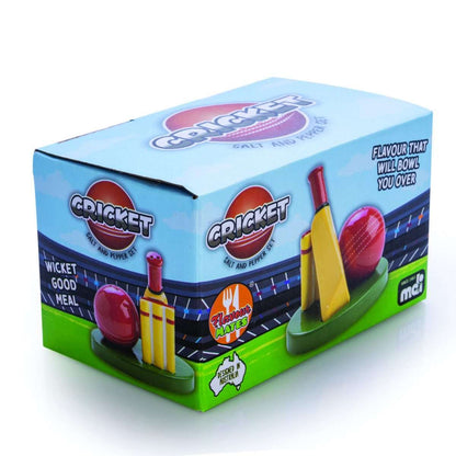 Flavour Mates Cricket Salt & Pepper Set - 1st Stop Marshall's Health Shop, Gift Shop! - Heath and Natural Therapy New Brighton Christchurch - Naturopath