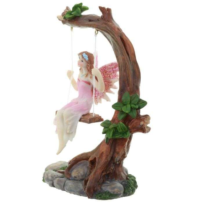 Flower Fairy Swing Figurine - MarshallsHealthShop