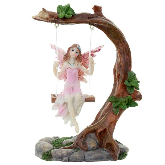 Flower Fairy Swing Figurine - MarshallsHealthShop