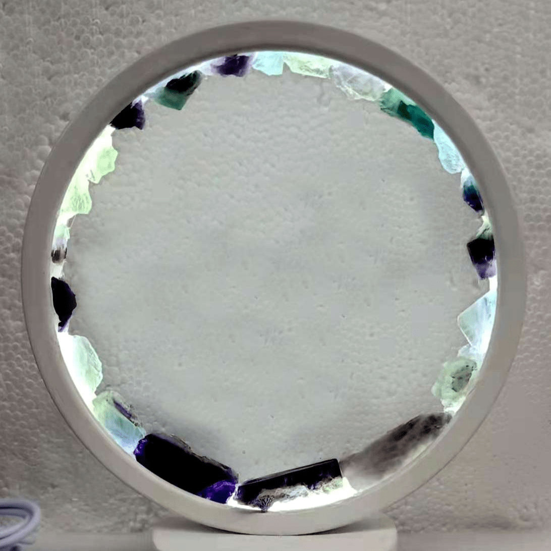 Fluorite Crystal LED USB Table Lamp - MarshallsHealthShop
