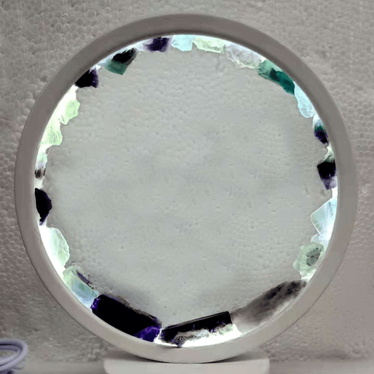 Fluorite Crystal LED USB Table Lamp - MarshallsHealthShop