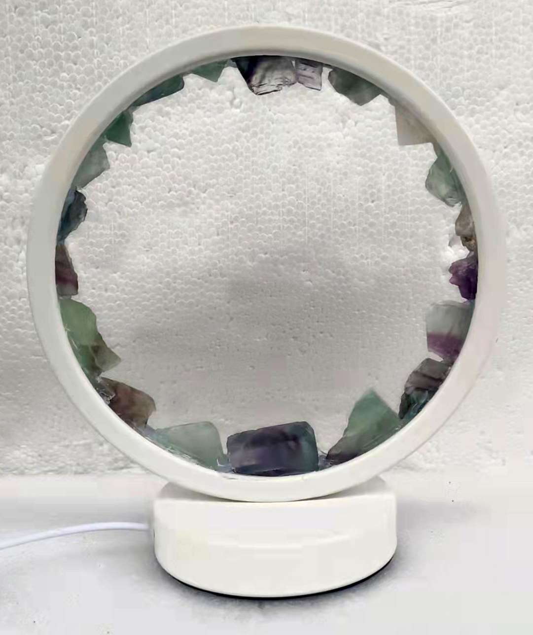 Fluorite Crystal LED USB Table Lamp - MarshallsHealthShop