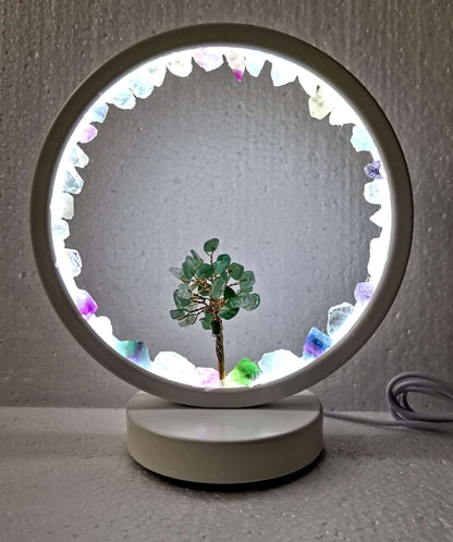 Fluorite LED USB Lamp Gemstone/Tree - 1st Stop Marshall's Health Shop, Gift Shop! - Heath and Natural Therapy New Brighton Christchurch - Naturopath