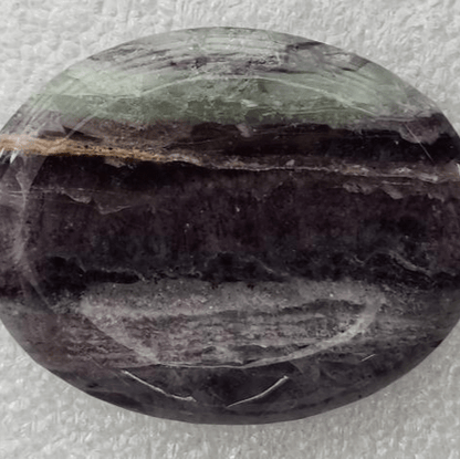 Fluorite Worry Stone Oval WV11 - MarshallsHealthShop