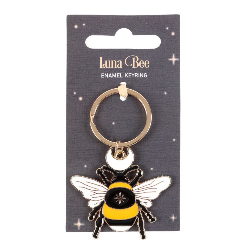 Forest Bee Metal Enamel Keyring - MarshallsHealthShop