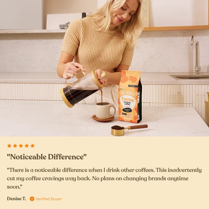 Four Sigmatic Organic Ground Coffee 340g - Focus (Dark) - MarshallsHealthShop