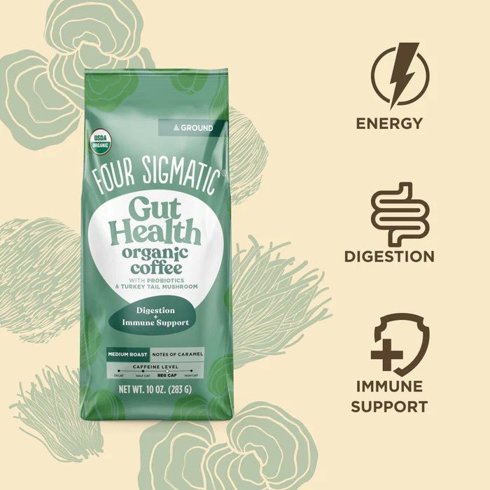 Four Sigmatic Organic Ground Coffee 340g - Gut Health - MarshallsHealthShop