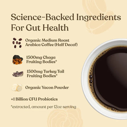 Four Sigmatic Organic Ground Coffee 340g - Gut Health - MarshallsHealthShop