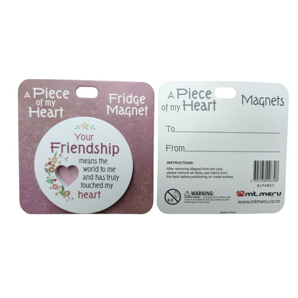 Friendship Piece of My Heart Magnet - MarshallsHealthShop