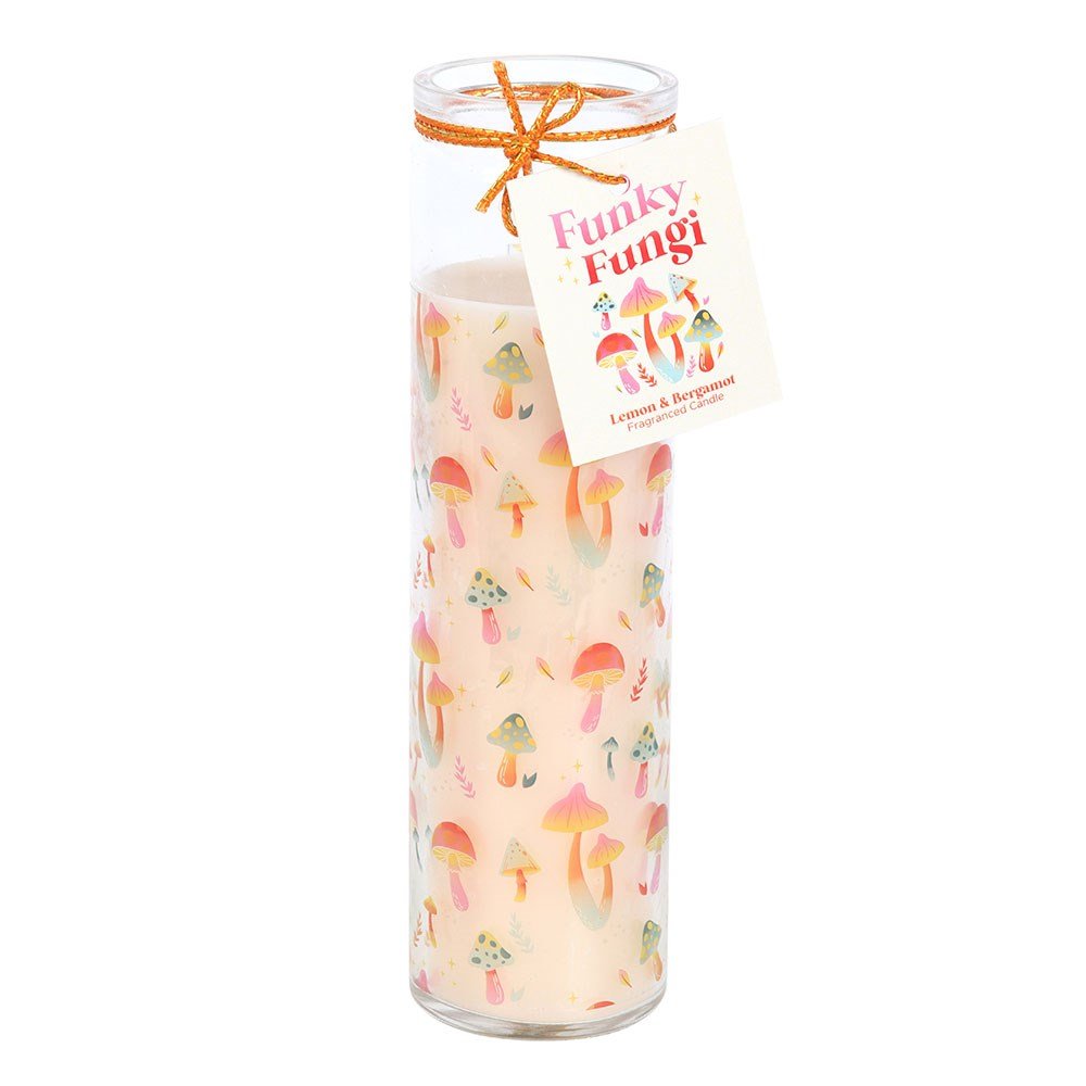 Funky Fungi Mushroom Print Tube Candle

Fill your home with the scent of lemon and bergamot with this tube candle featuring a colourful mushroom design. With an approximate burn time of 70 hours, this candle adds a trendy and fun touch to any home decor. After the candle has been used, the glass jar is perfect for repurposing and holding flowers. Part of the Funky Fungi range of groovy mushroom gifts and decor.

H:21 x W:5.5 x D:5.5 cm

1st Stop, Marshall's Health Shop, Gift Shop!

SKU: SDFF13825