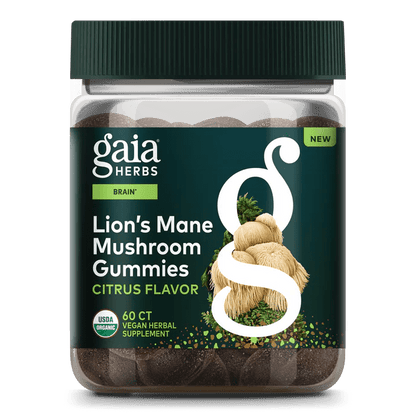 Gaia Herbs Lion's Mane Mushroom Gummies 60s - MarshallsHealthShop