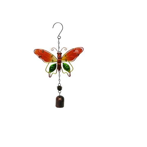 Garden Glass Butterfly (Orange)# - 1st Stop Marshall's Health Shop, Gift Shop! - Heath and Natural Therapy New Brighton Christchurch - Naturopath#