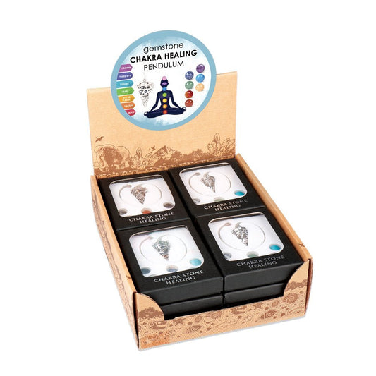 Gemstone Chakra Healing Pendulum - MarshallsHealthShop