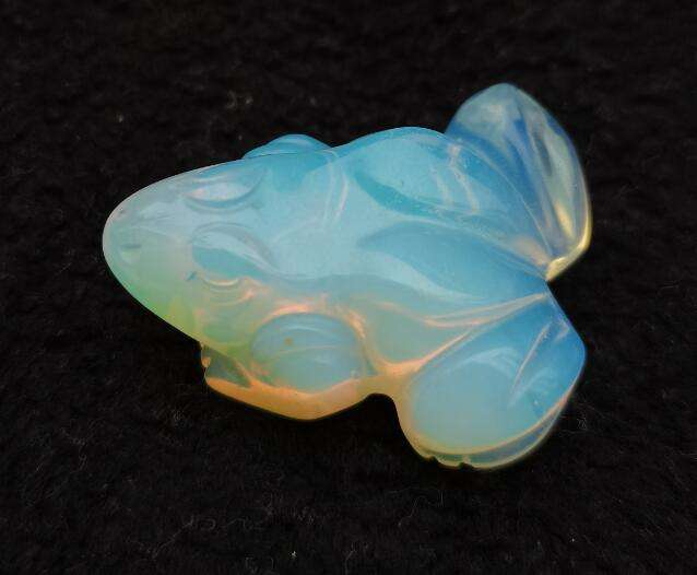 Gemstone Frog Opalite - MarshallsHealthShop
