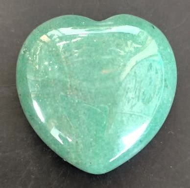 Gemstone Heart Aventurine# - 1st Stop Marshall's Health Shop, Gift Shop! - Heath and Natural Therapy New Brighton Christchurch - Naturopath#