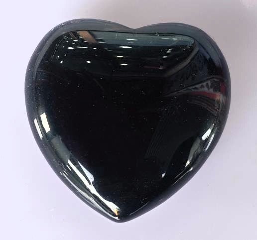 Gemstone Heart Black Obsidian# - 1st Stop Marshall's Health Shop, Gift Shop! - Heath and Natural Therapy New Brighton Christchurch - Naturopath#
